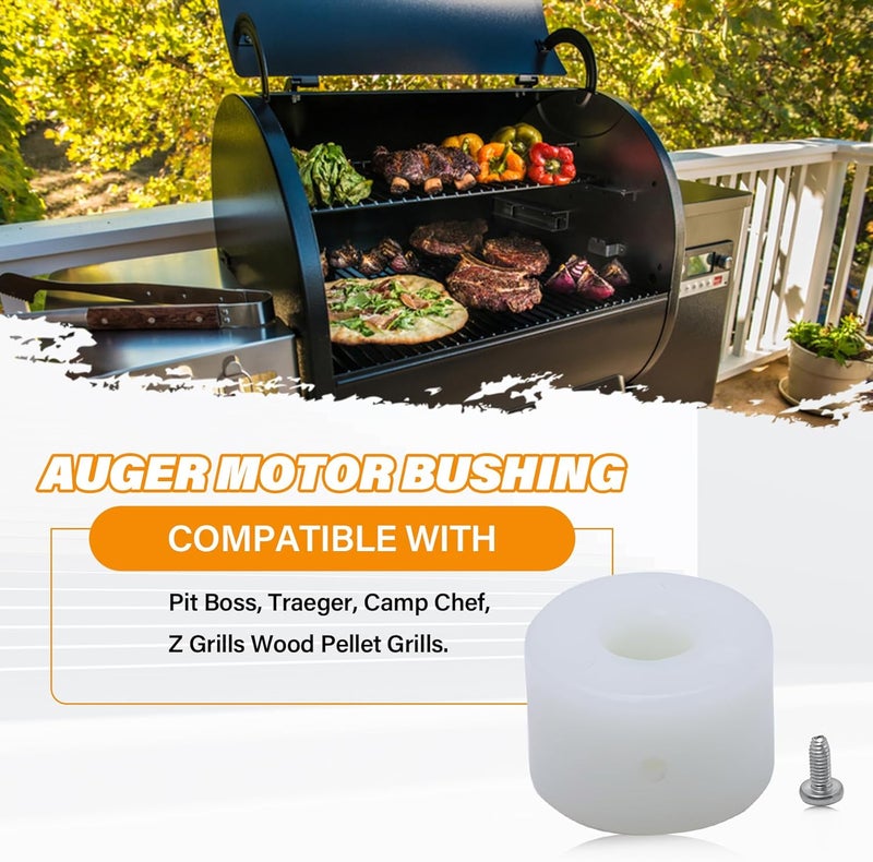 COMVIEE Auger Motor Bushing Replacement Parts for Most Pit Boss, Traeger, Camp Chef, Z Grills Wood Pellet Grills, Auger Tube Bushing for Push Rod Shaft Replacement Parts: KIT0021, BRN109, 74076, PG24-23, 2PC - Image 3